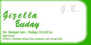 gizella buday business card